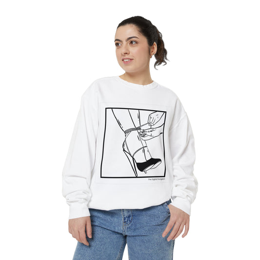 Vintage Fetish Graphic High-Heel Bondage Sweatshirt / Sweater / Jumper