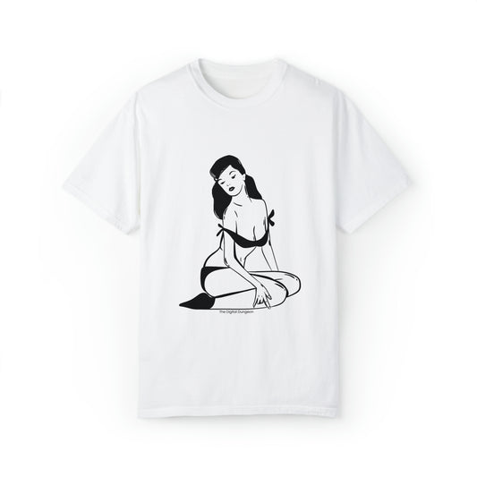 Pin-Up Girl Vintage Fetish Graphic Woman Bondage T-Shirt