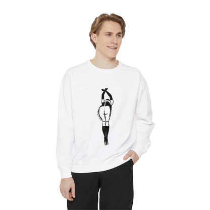 Tied Up and Bent Over Vintage Fetish Graphic Woman Bondage Sweatshirt / Sweater / Jumper