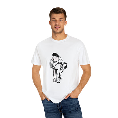 Lesbian Spanking Vintage Fetish Graphic Woman Bondage T-Shirt