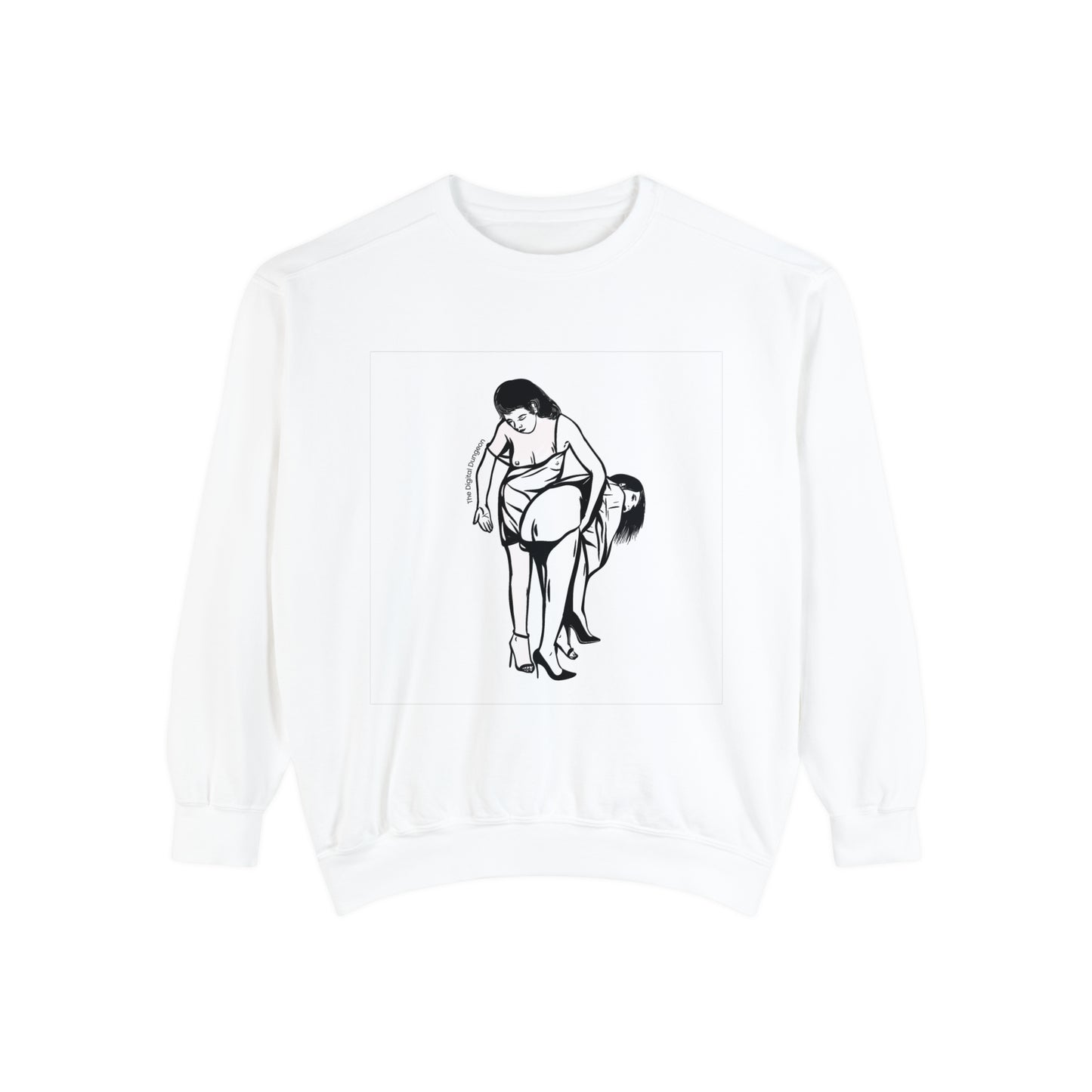 Lesbian Spanking Vintage Fetish Graphic Woman Bondage Sweatshirt / Sweater / Jumper