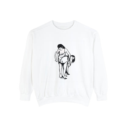 Lesbian Spanking Vintage Fetish Graphic Woman Bondage Sweatshirt / Sweater / Jumper