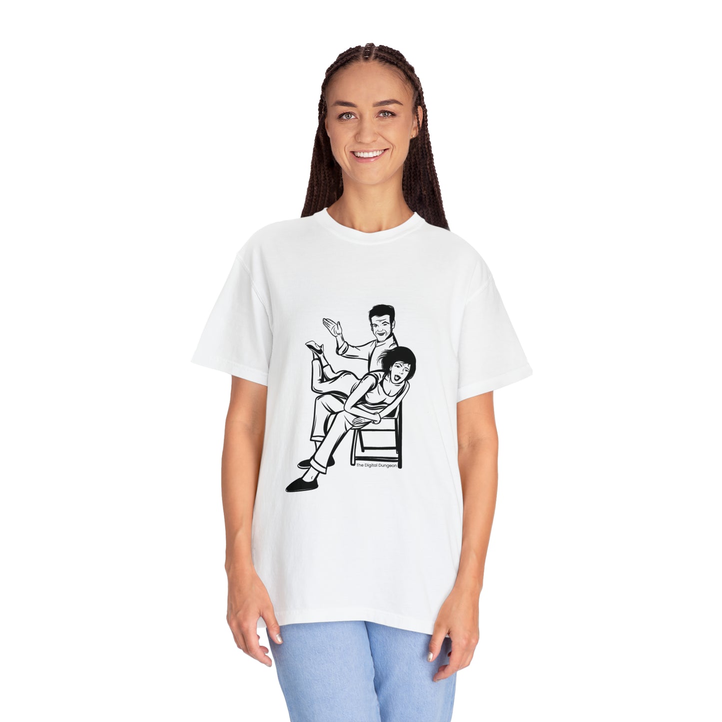 Over My Knee Spanking Vintage Fetish Graphic Woman Bondage T-Shirt