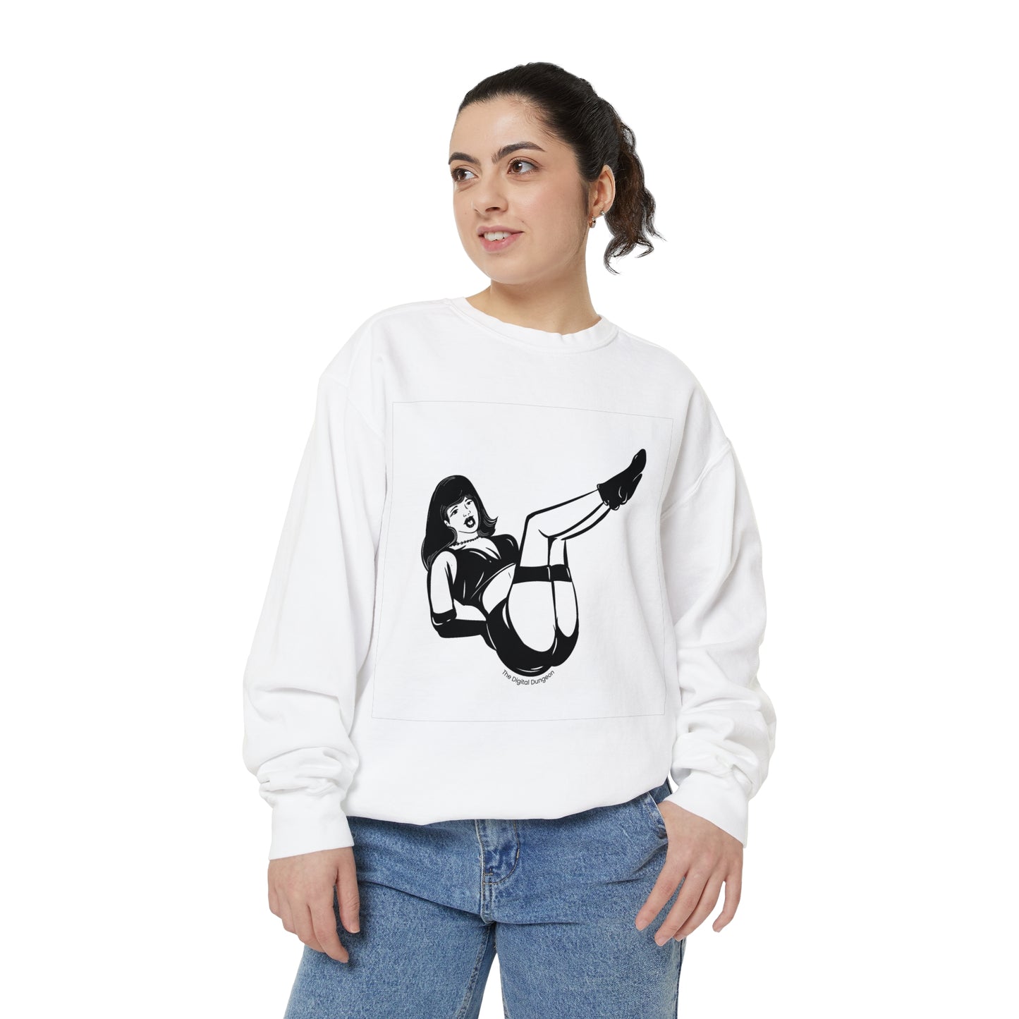 Legs Up and Tied Up Vintage Fetish Graphic Woman Bondage Sweatshirt / Sweater / Jumper