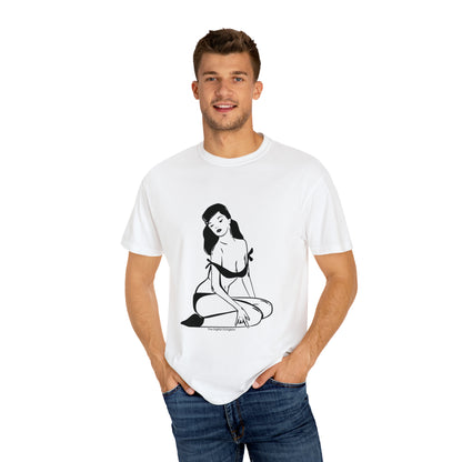 Pin-Up Girl Vintage Fetish Graphic Woman Bondage T-Shirt