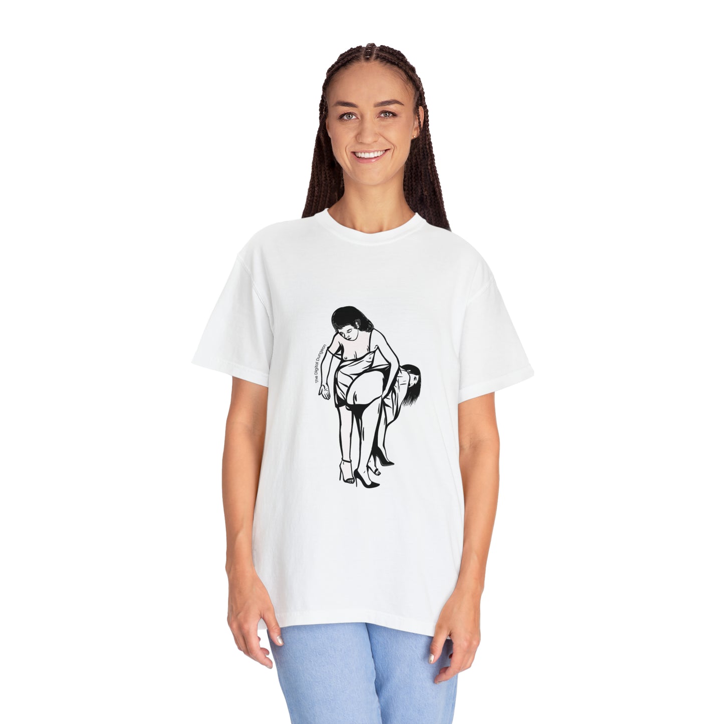 Lesbian Spanking Vintage Fetish Graphic Woman Bondage T-Shirt