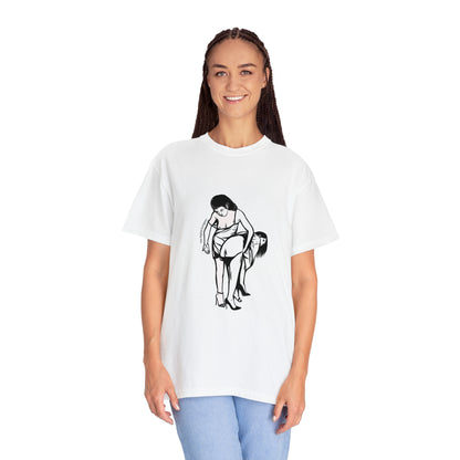 Lesbian Spanking Vintage Fetish Graphic Woman Bondage T-Shirt