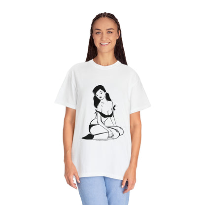 Pin-Up Girl Vintage Fetish Graphic Woman Bondage T-Shirt