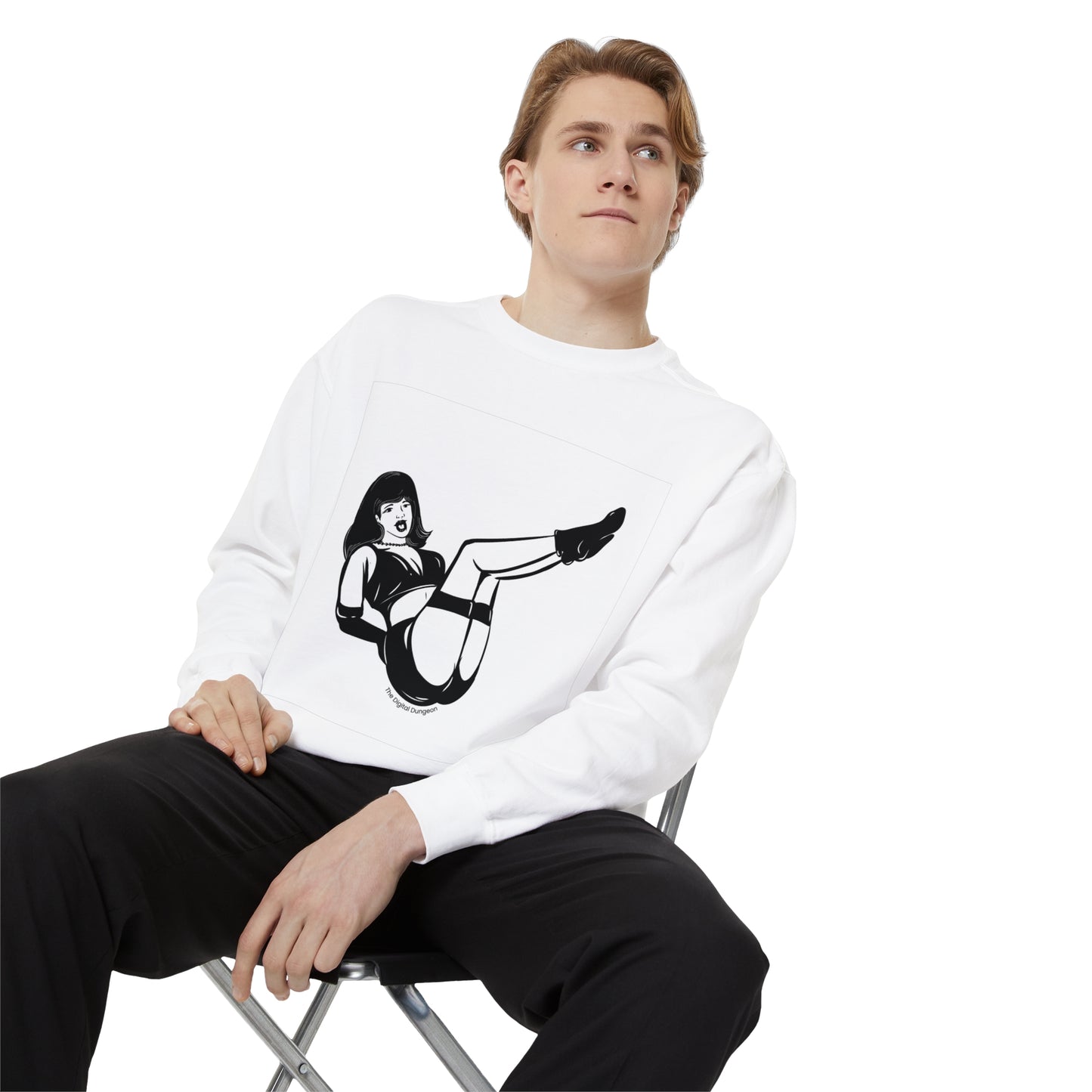 Legs Up and Tied Up Vintage Fetish Graphic Woman Bondage Sweatshirt / Sweater / Jumper