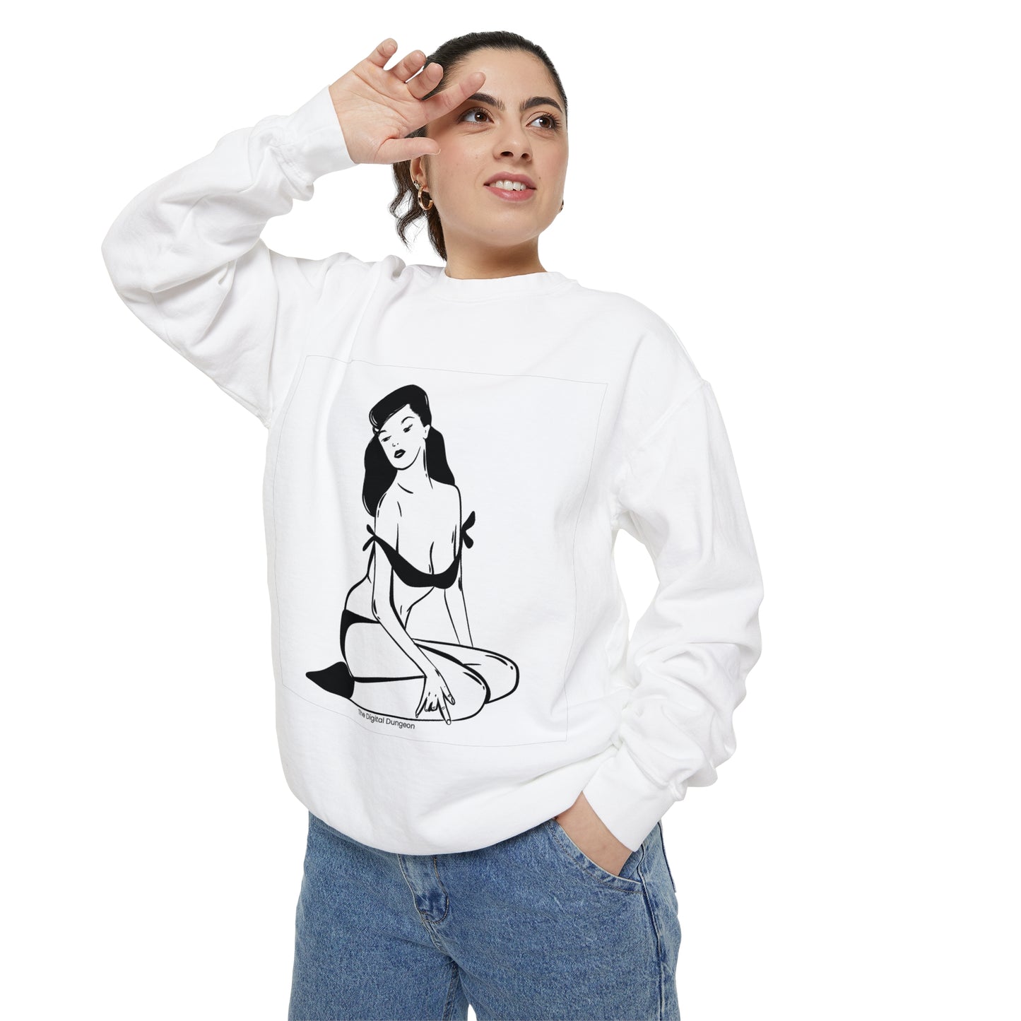 Pin-Up Girl Vintage Fetish Graphic Woman BondageSweatshirt / Sweater / Jumper