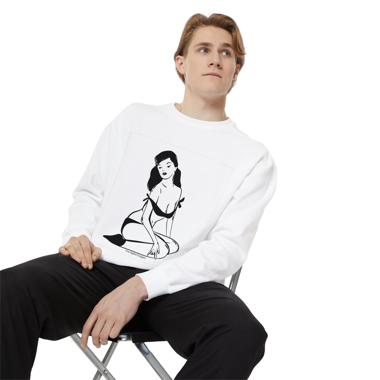 Pin-Up Girl Vintage Fetish Graphic Woman BondageSweatshirt / Sweater / Jumper