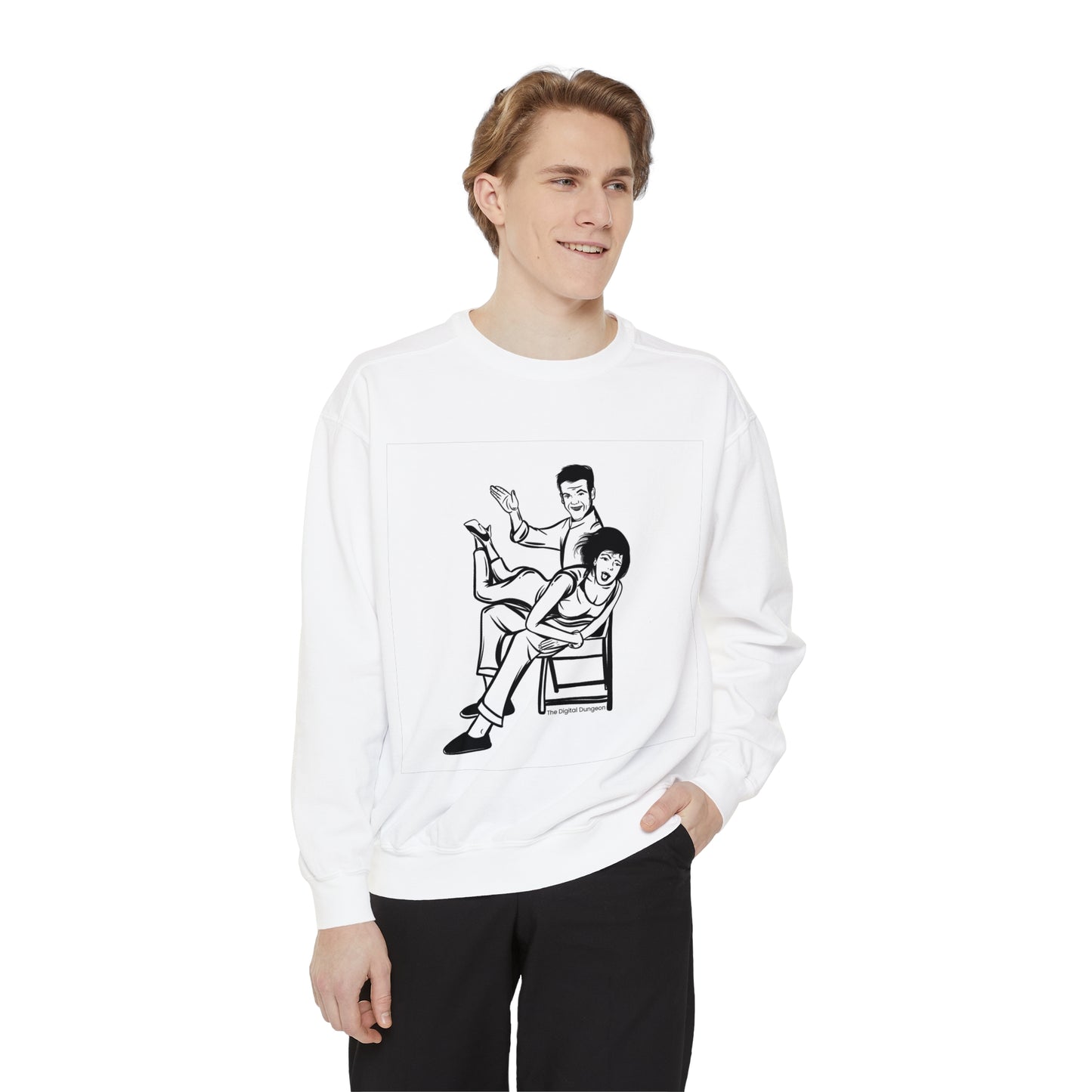 Over My Knee Spanking Vintage Fetish Graphic Woman Bondage T-Shirt Sweatshirt / Sweater / Jumper